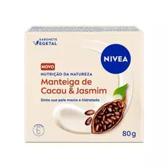 Sabonete Vegetal NIVEA Nutrição da Natureza Cacau & Jasmim 80g