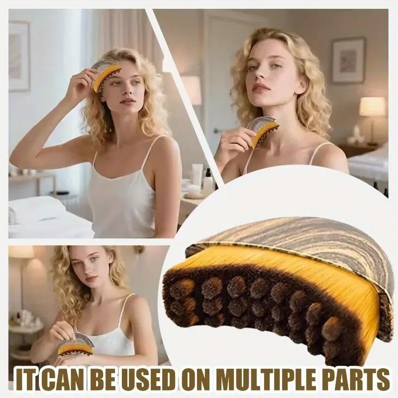 Escova Facial de Contorno Linfático Escova de Massagem Facial Contorno Linfático Cuidado dos Olhos e Pescoço Ferramenta 