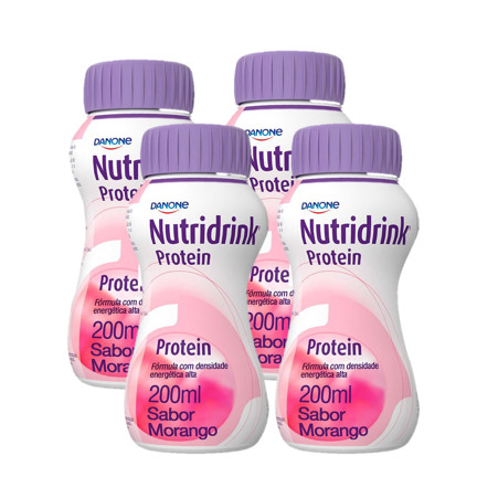 Kit 4 NUTRIDRINK PROTEIN MORANGO PB 200ML em Oferta na Shopee