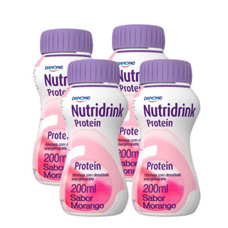 Kit 4 NUTRIDRINK PROTEIN MORANGO PB 200ML em Oferta na Shopee