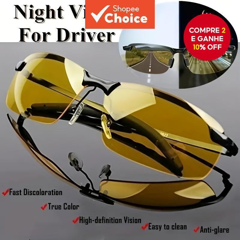 Óculos De Sol Polarizados Diurnos E Noturnos Para Homens | Condução Antirreflexo Ciclismo/Viagens/Ao Ar Livre em Oferta na Shopee
