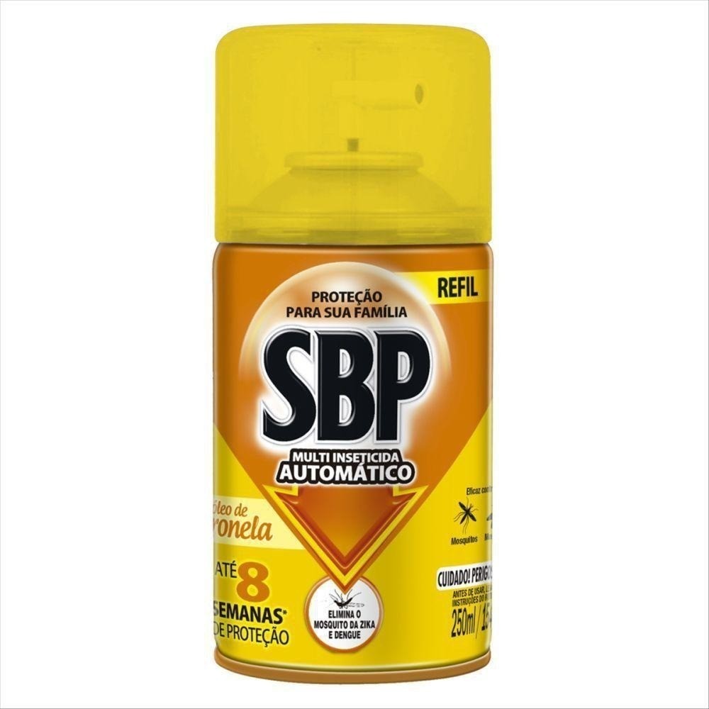 Multi-inseticida Automático Óleo De Citronela Sbp Frasco 250ml Refil