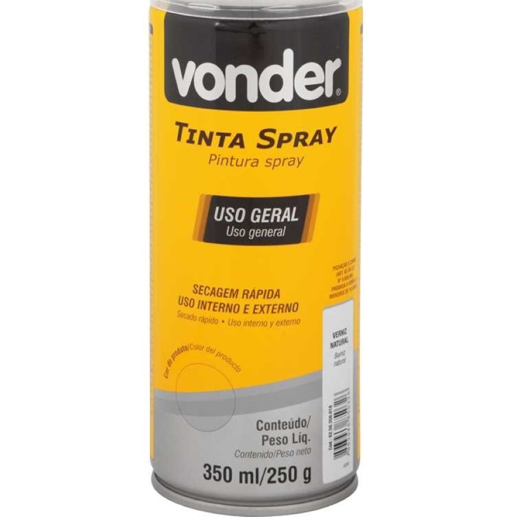 Imagem Verniz Spray Uso Geral 350ML/250G Vonder