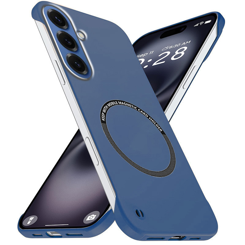 Luxo Magnético Fino Para Samsung S26 Plus Ultra 2026 Casos De Telefone Sem Moldura Fosco Anti-Risco Duro Capa PC Bordas