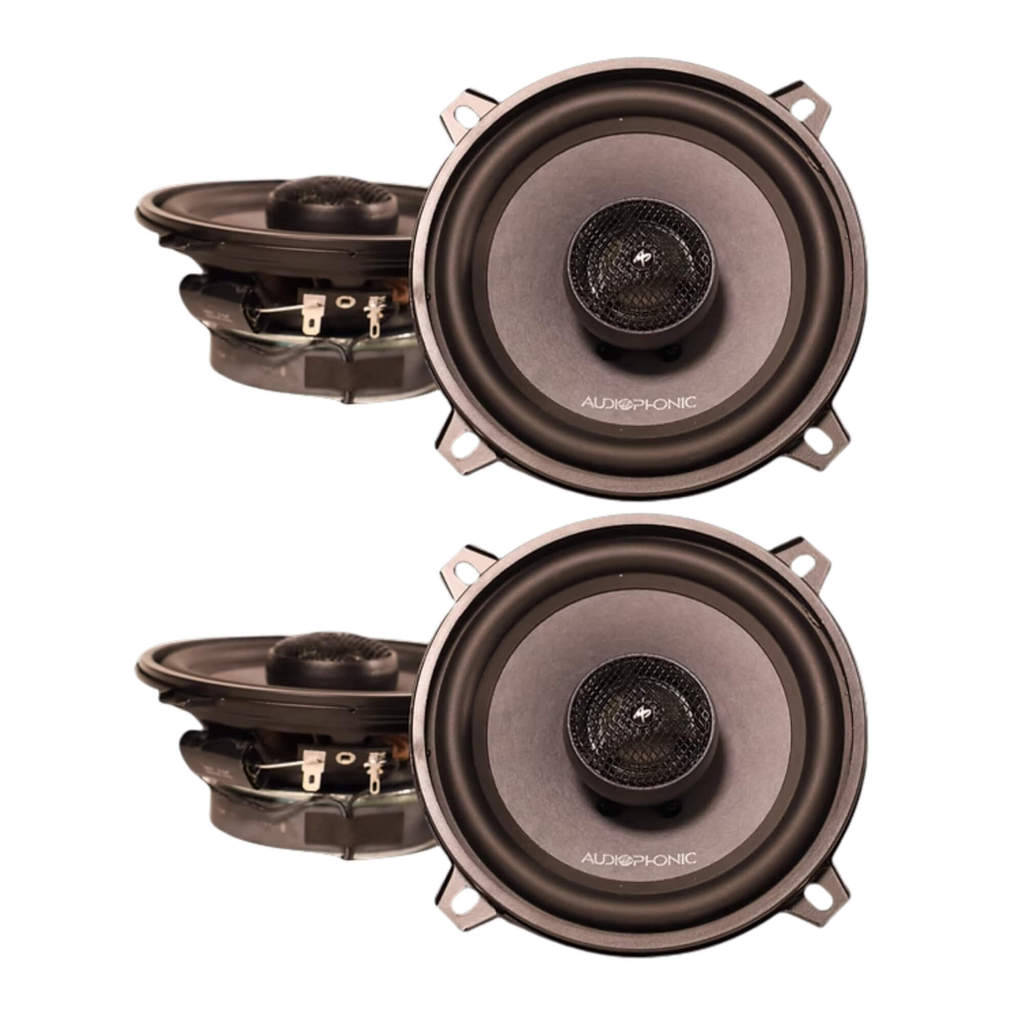 Kit 2 Pares de Alto Falantes Coaxial CS 525 5.25" c/ Cone de Celulose Audiophonic