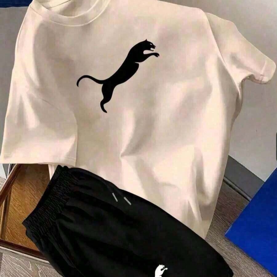 Camiseta Modelo de Site Pantera Moda Streetwear Lançamento 100% Algodão em Oferta na Shopee