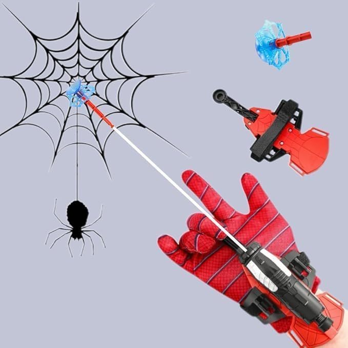Luva Lança Teia (COM CORDINHA) Brinquedo Infantil Divertido Presente de Ano Novo em Oferta na Shopee