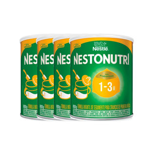 Kit 4 Nestonutri 1 a 3 Anos Fórmula Infantil de Primeira Infância 800g em Oferta na Shopee