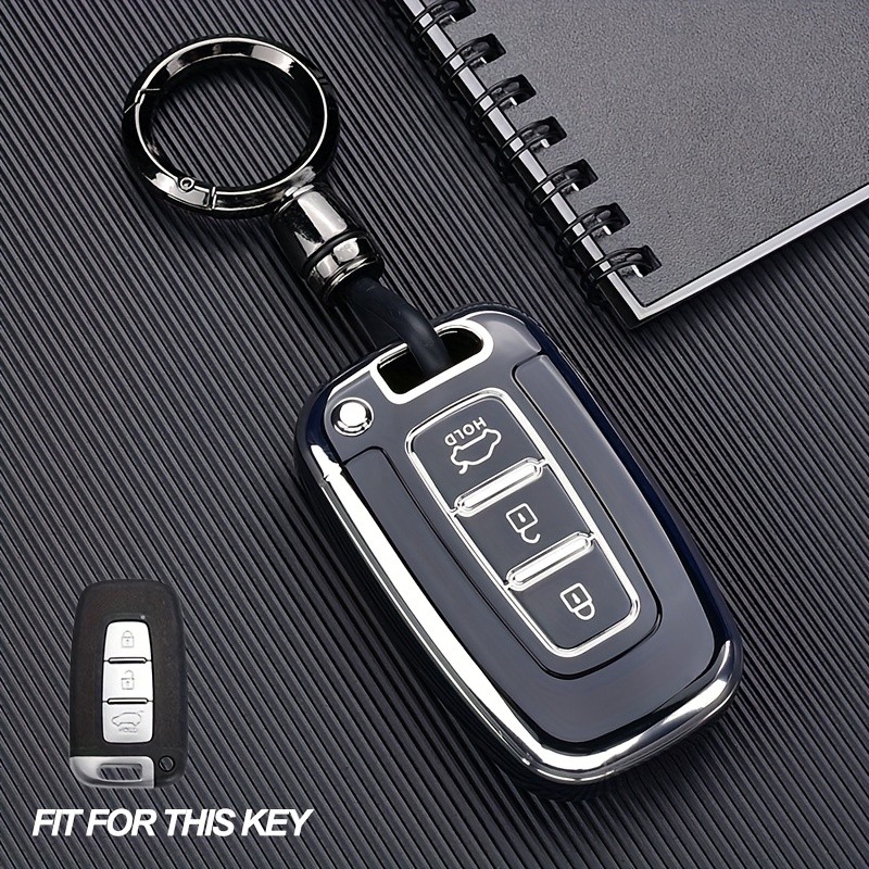 Capa De Chave De Carro Em TPU Para Kia Forte , Optima , Sportage , Sorento-Protetora premium Com Chaveiro , design Resis