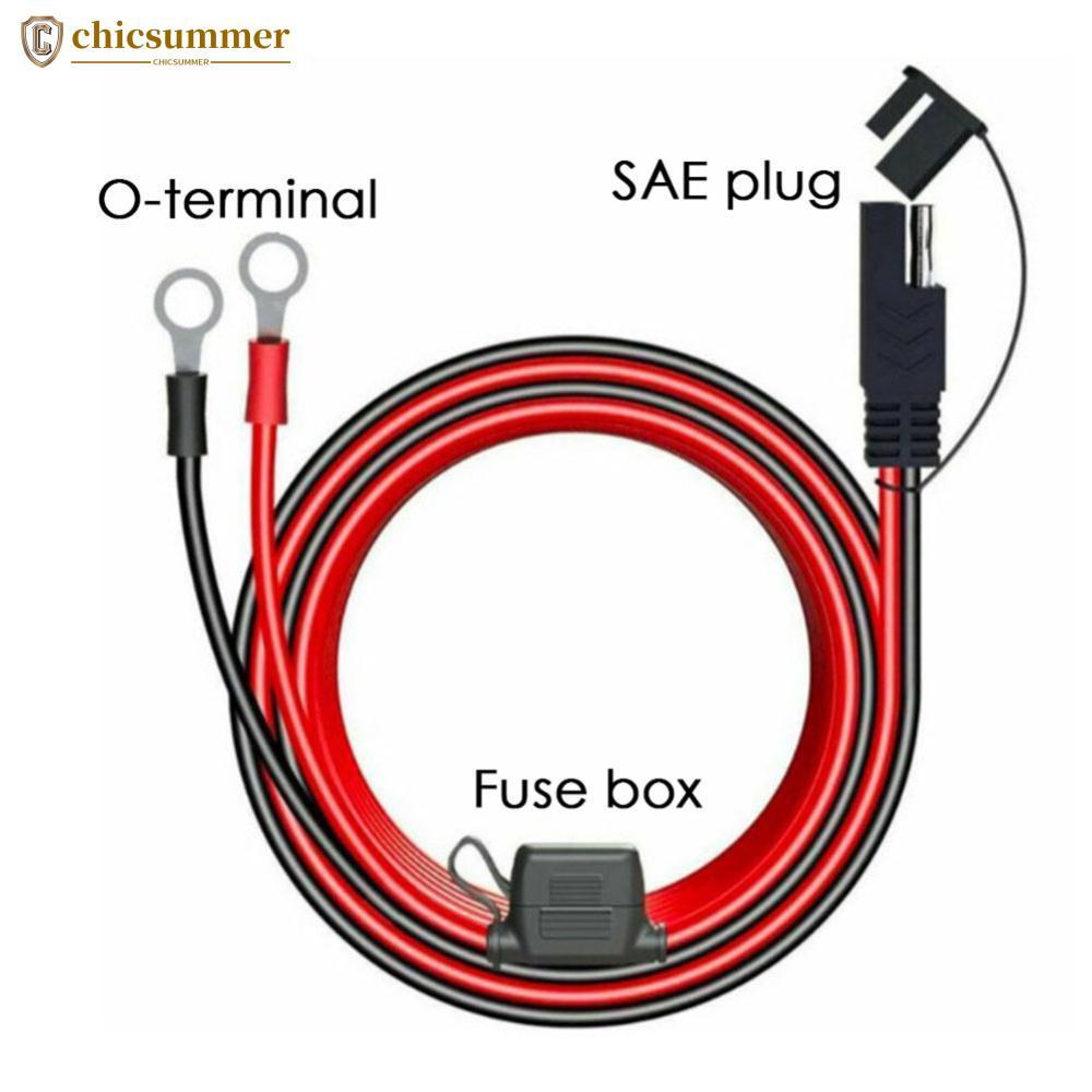 CHICSUMMER Cabo SAE De Liberação Rápida Para Motocicleta Com Terminal De Fusível O Conector Adaptador De Extensão De Car