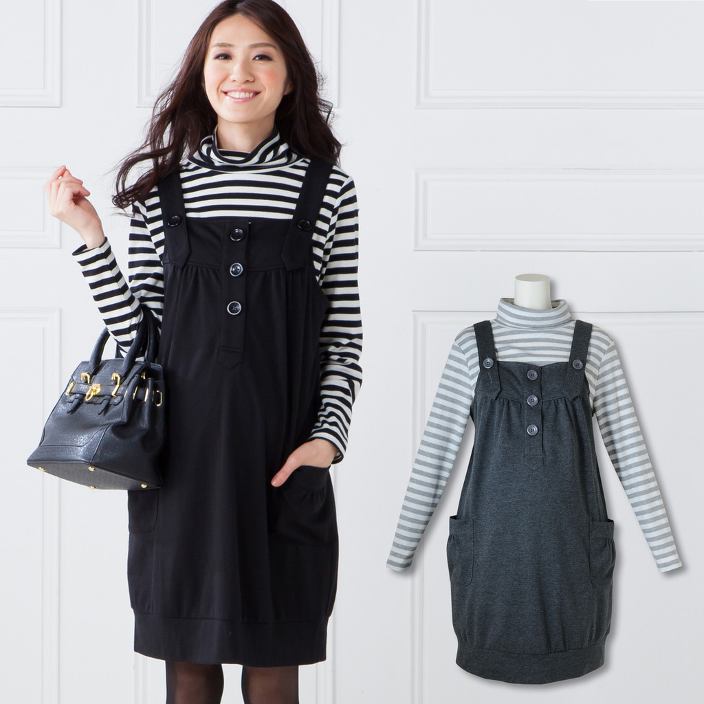 YA Exportação Estilo Japonês Primavera Outono Tamanho Grande Maternidade Dupla Utilização Manga Comprida Gola Alta Roupa