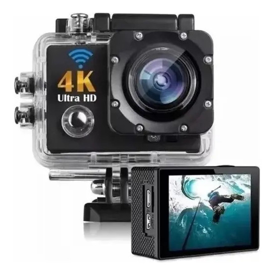 Câmera Filmadora Sport 4k Ultra Hd Estilo Gopro Moto Bike