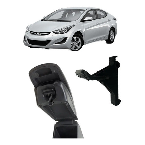 Trava Descanço Apoio Braço Central Hyundai Elantra 2011/2016 Preto
