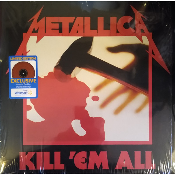 LP Novo Metallica Kill 'Em All Engine Red Vinyl Lacrado