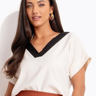 Blusa Em Linho Quintess Natural