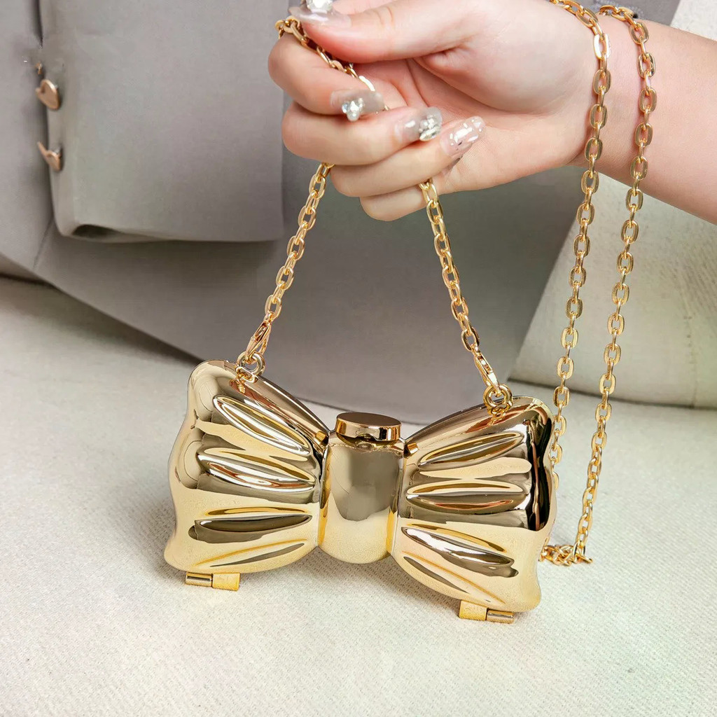 Bolsas E De Noite Douradas , Bolsa De Ombro De Designer De Luxo , Formato Engraçado , Festa De Casamento , Redonda , Acr