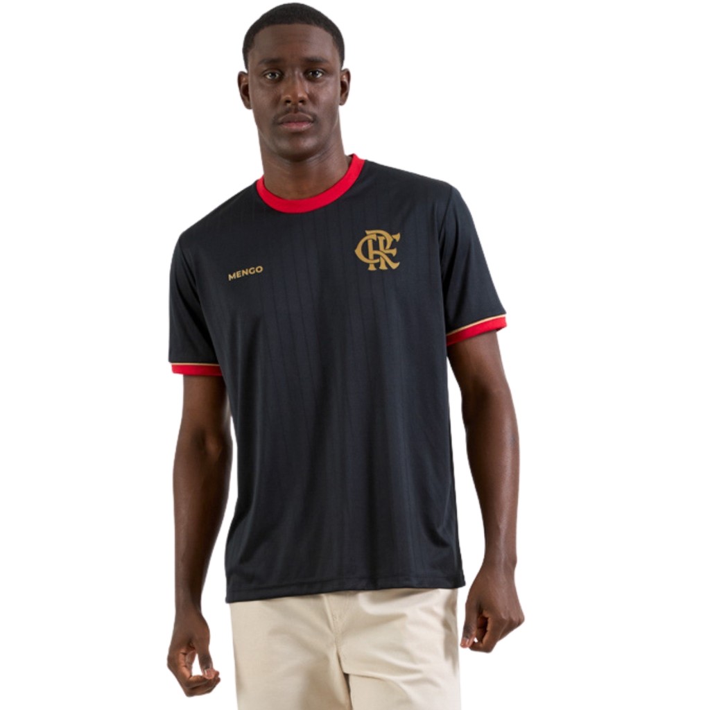 Camisa Flamengo Masculina Mistura Preta Oficial Licenciada