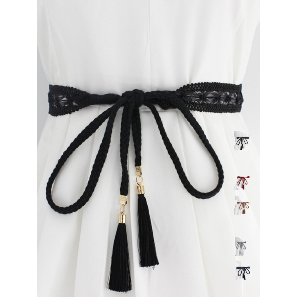 Corrente de cintura saia decorativa feminina camisola superior verão combinando camisa espartilho cintura vedação gaze s
