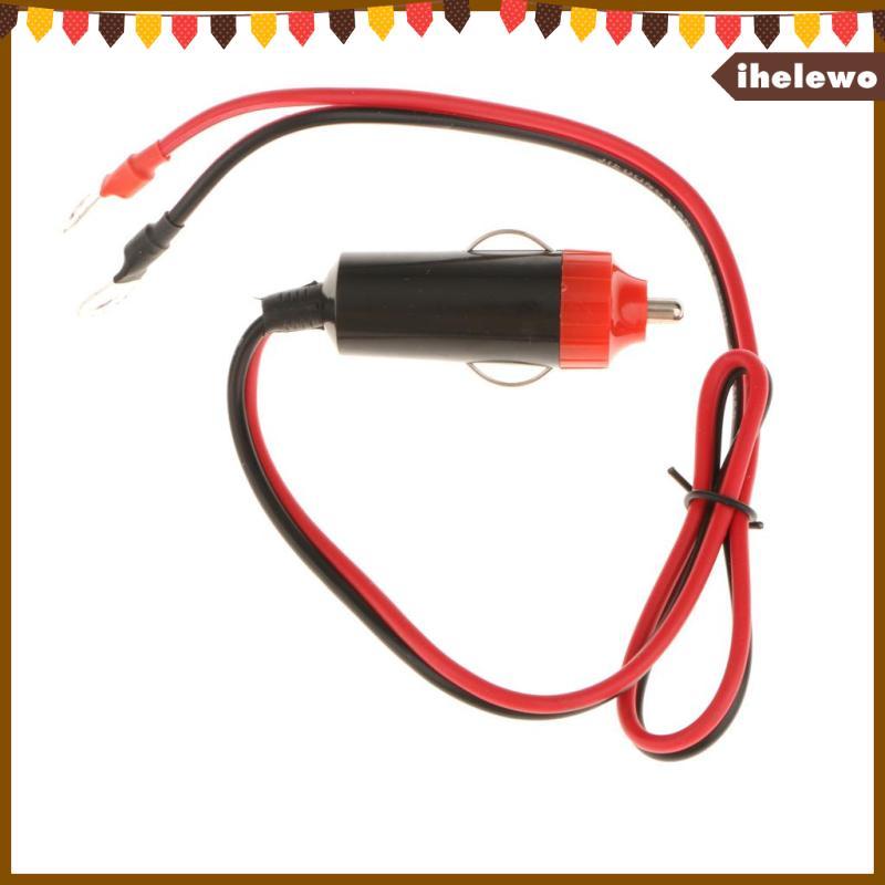 [Ihelewo] Cabo Adaptador De Plugue Macho De Cigarro 12V 10A Para Inversor De Energia De Carro