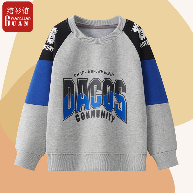 Moletom primavera esportes meninos camisa de fundo exterior usar manga comprida camiseta meninos médio grande crianças a