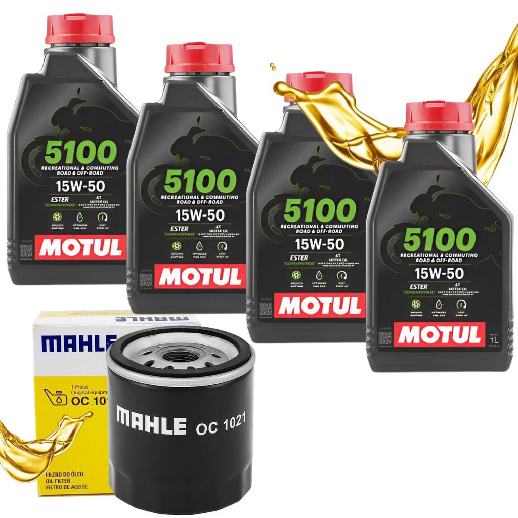 Troca de Óleo P/ Harley Davidson Fat Boy Low Motul 5100 15w50 + Filtro