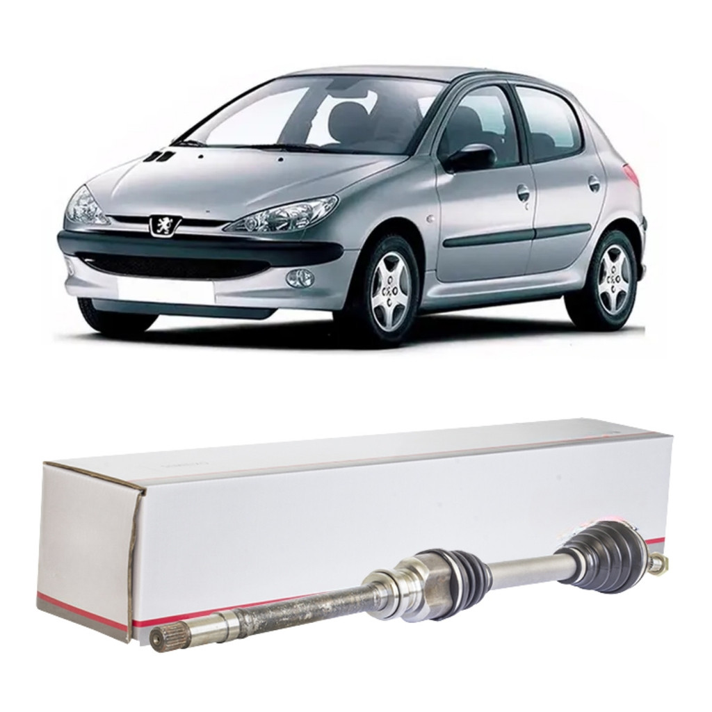 Semi Eixo Peugeot 206 1.4 8V 2004>2021 Manual Lado Direito (21 Dentes Junta Homocinética / 22 Dentes Tulipa)