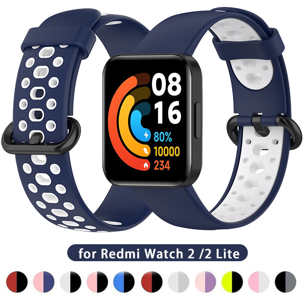Esporte Pulseira De Silicone Para Macio Redmi Relógio 2 Borracha Cinto Acessórios Smartwatch Xiaomi Lite