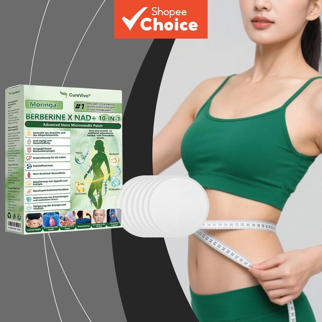  Moringa Seed, Berberina & NAD+ Adesivos para Cuidados com o Corpo – Fórmula Nutritiva com Alantoína – Adesão Suave – 7