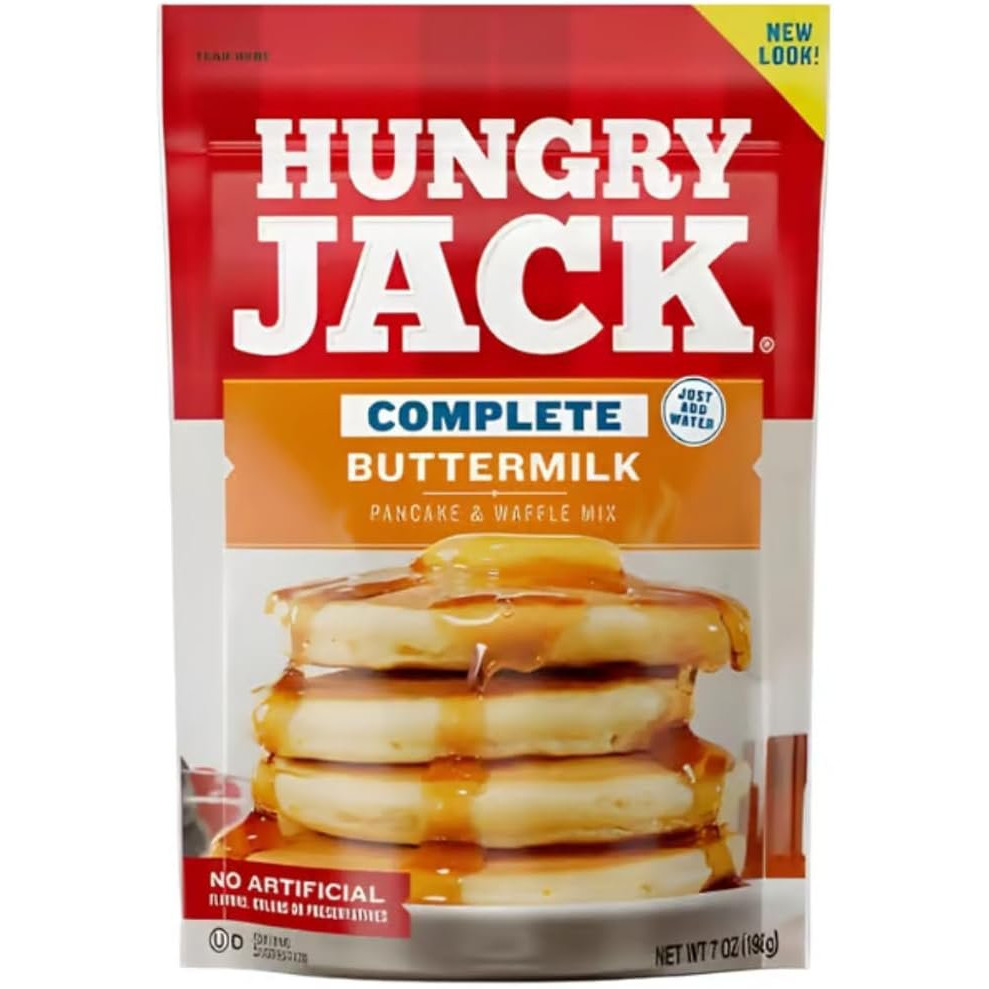 Massa Hungry Jack Waffles e Panquecas Buttermilk 198g Importado Original Pronta Entrega