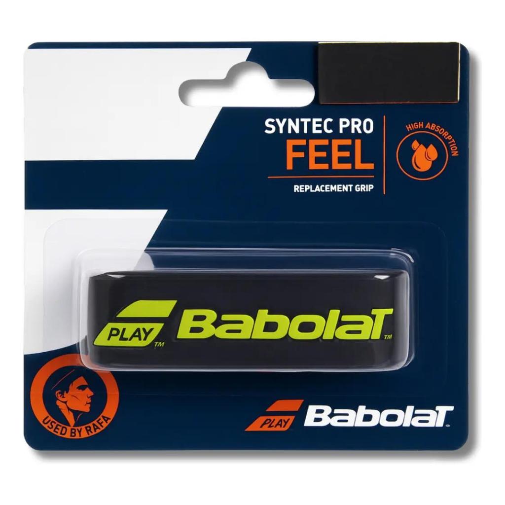 Cushion Grip Babolat Syntec Pro Feel- Preto/amarelo - Nadal