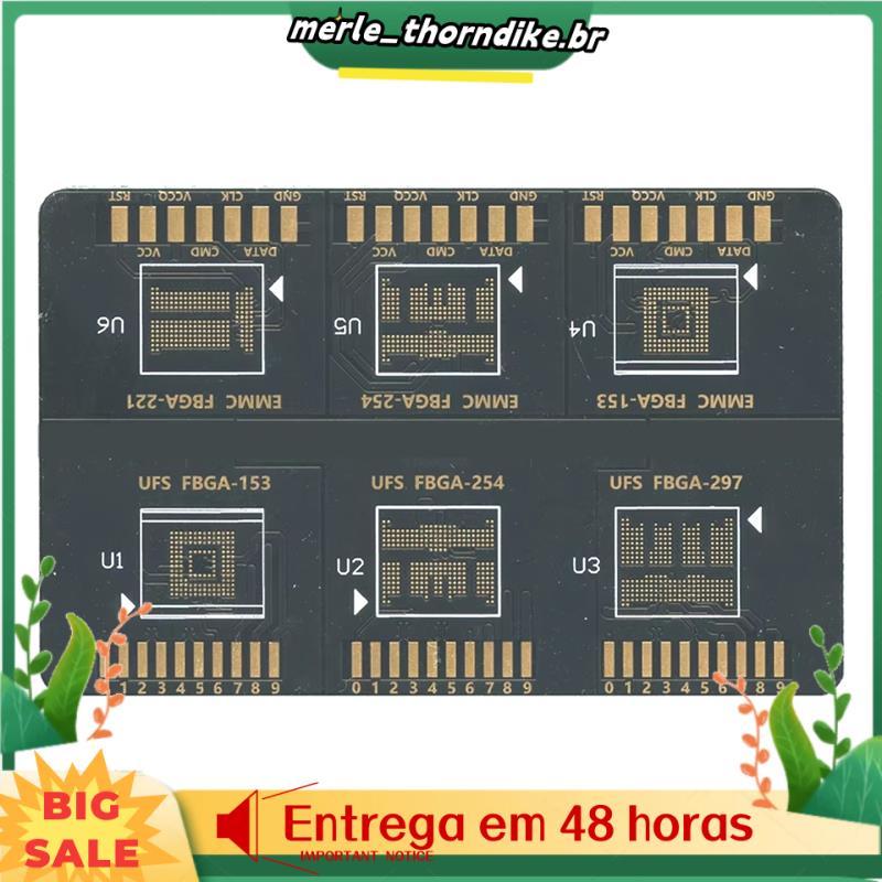 Flash 64 BGA ISP Placa FBGA EMMC/153 254 221 UFS 297 Suporte Para F64 Lite Ultra Caixa