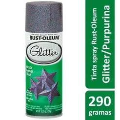 Tinta Spray Glitter Purpurina Roxo Rust Oleum