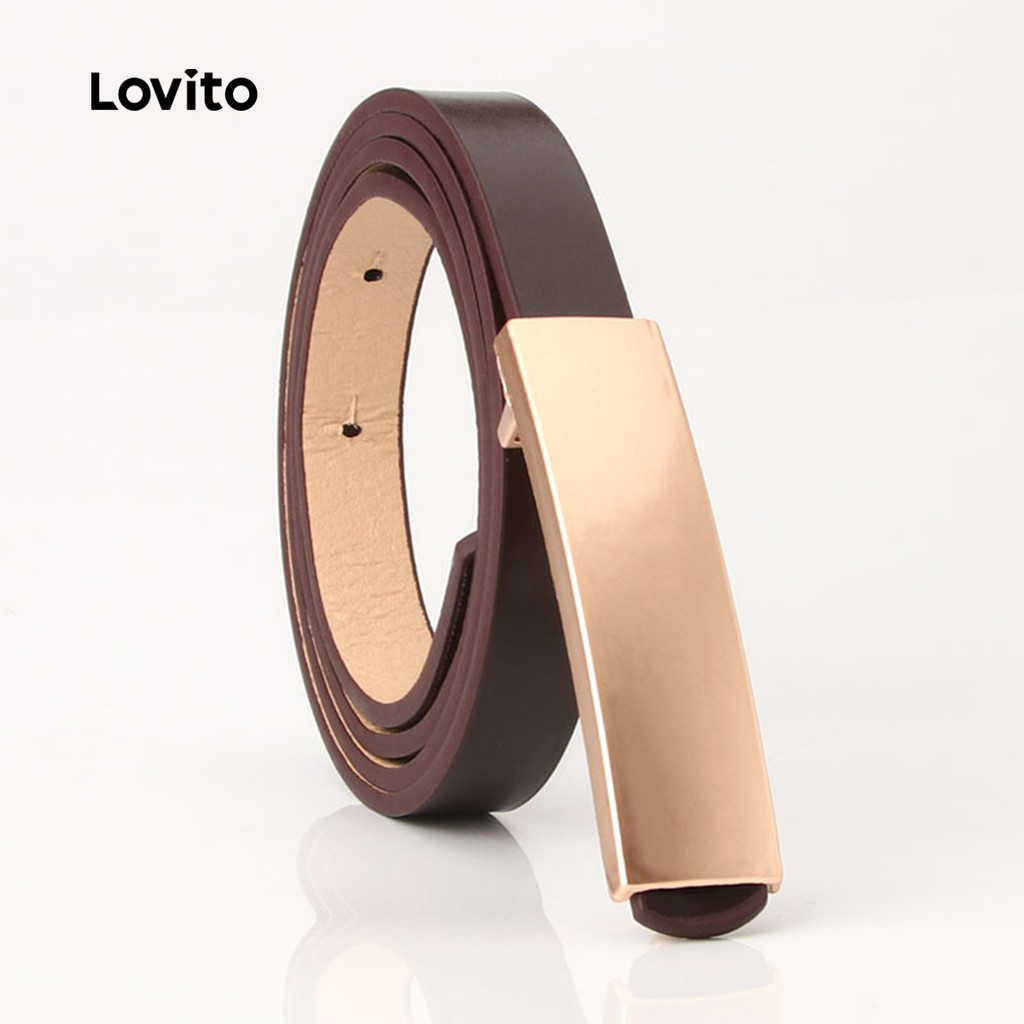 Lovito Cinto Simples Casual LFA108179 em Oferta na Shopee