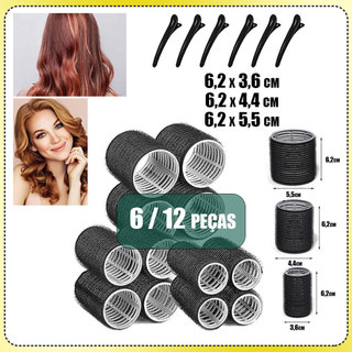 36/44/55mm Cabolo Modelador De Cabelo Auto-Aperto Sem Calor Tamanho Jumbo Ferramenta De Estilo Pegajoso Kit 6/12