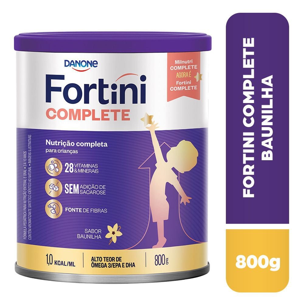 Suplemento Infantil Fortini Complete Baunilha 800g