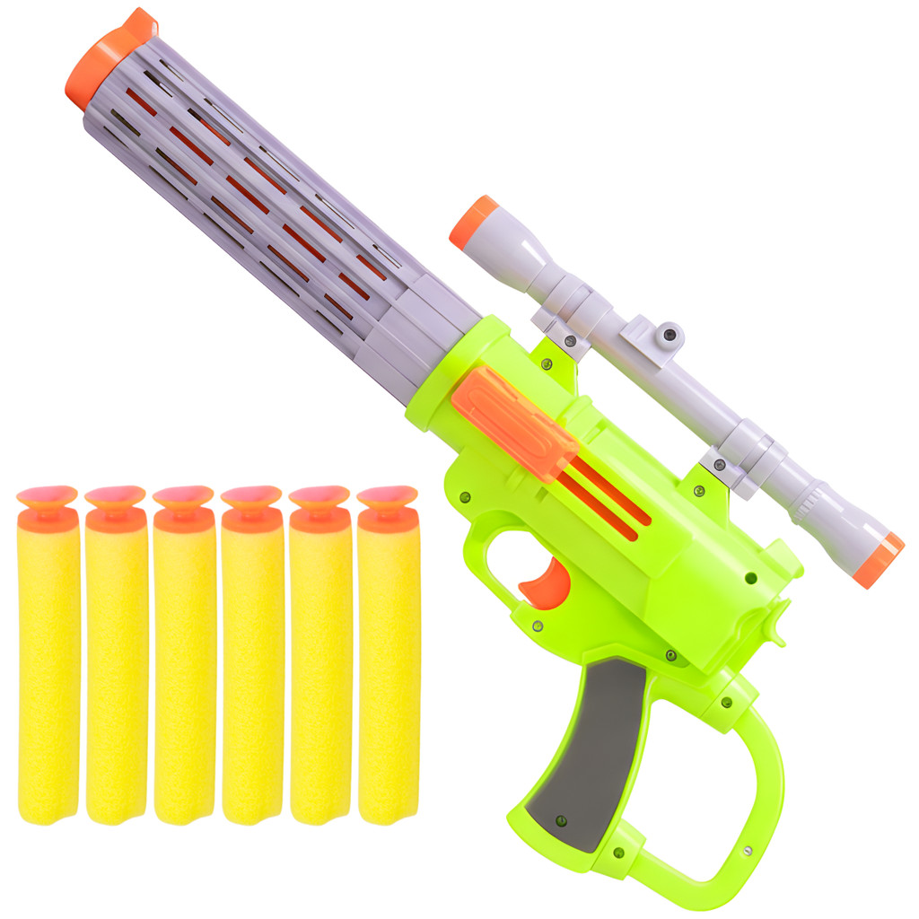 Lancador de Dardos Verde Soft Gun - Castela em Oferta na Shopee