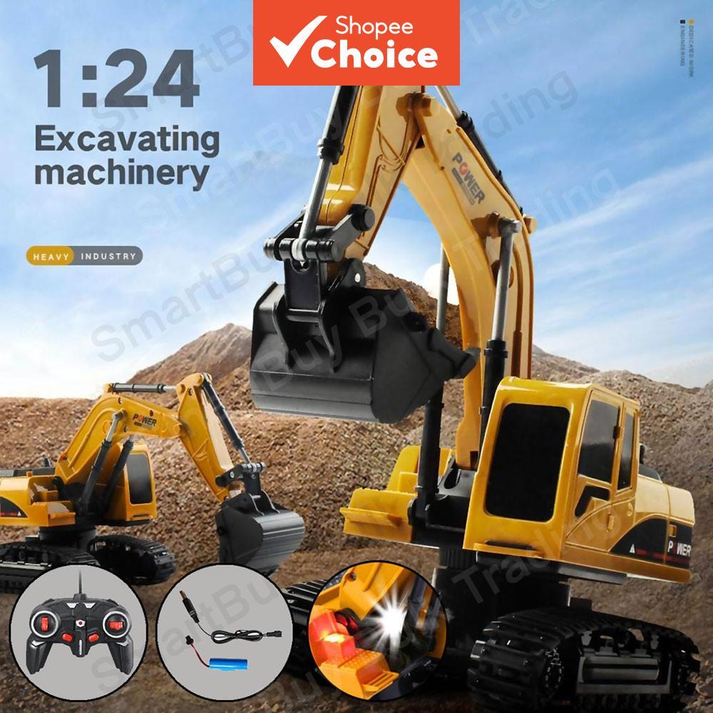 Controle Remoto Caminhão Trator Construção Metal Escavadeira Guindaste 1:14 Veículos Brinquedos