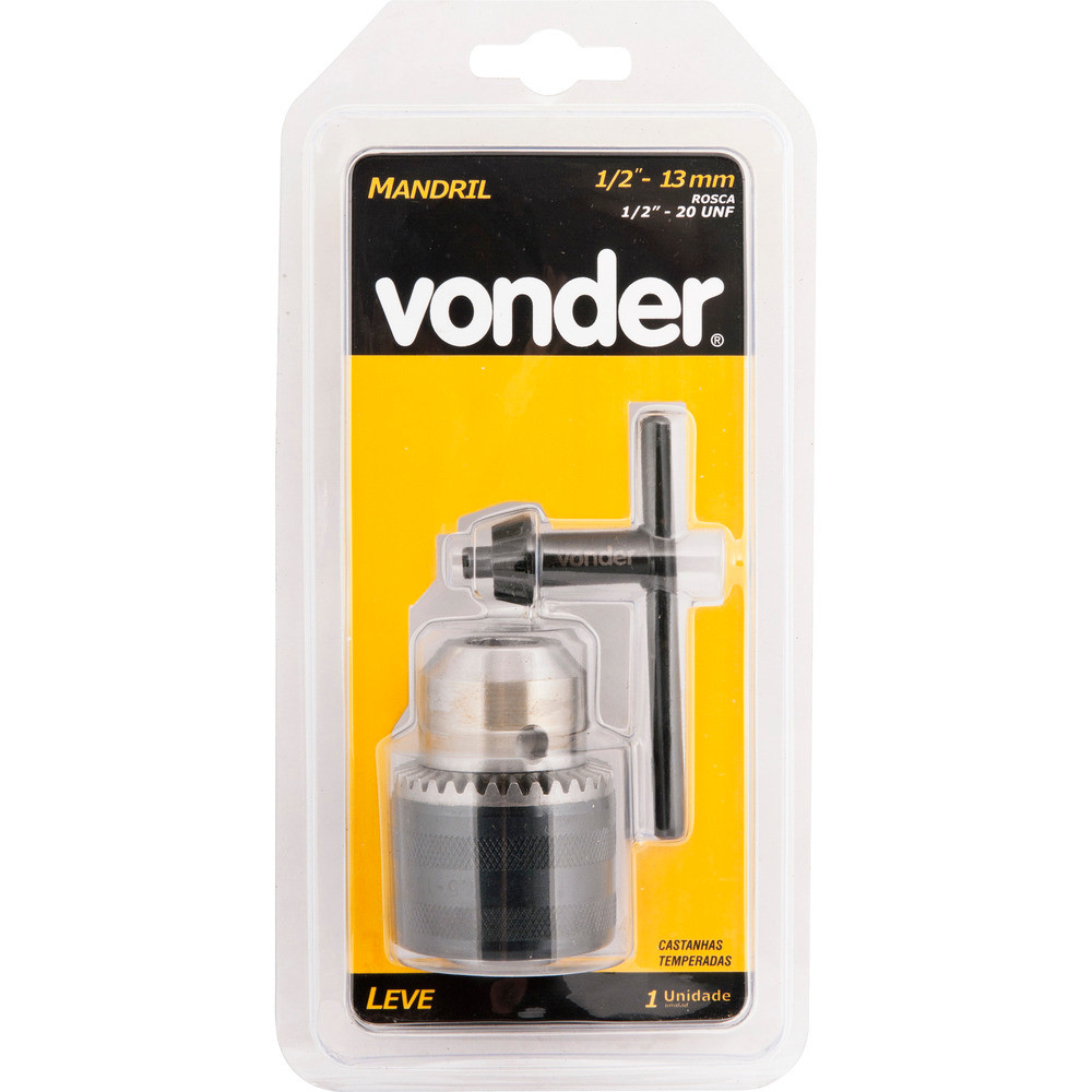 Mandril leve 1,5-13,0mm rosca 3/8