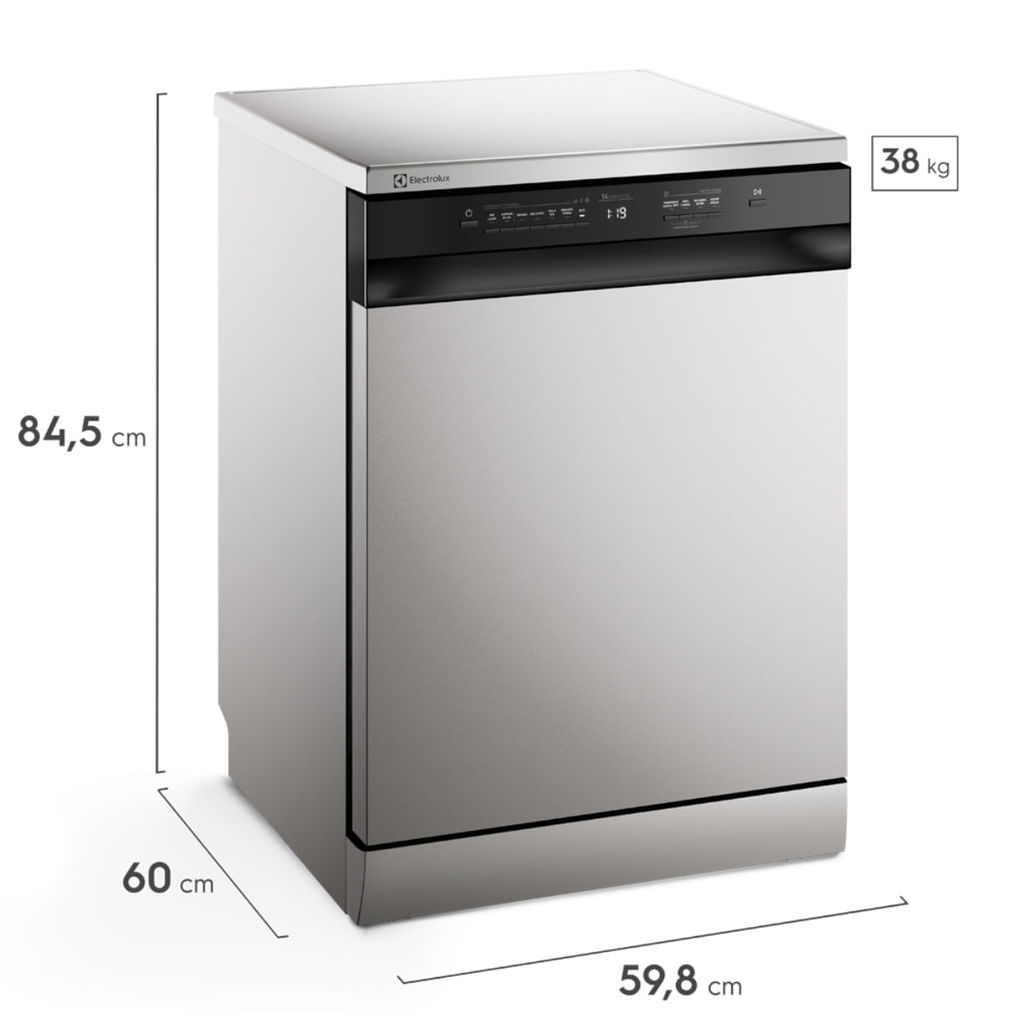 Detalhes do Lava-louças Electrolux LS14E 14 Serviços Inox