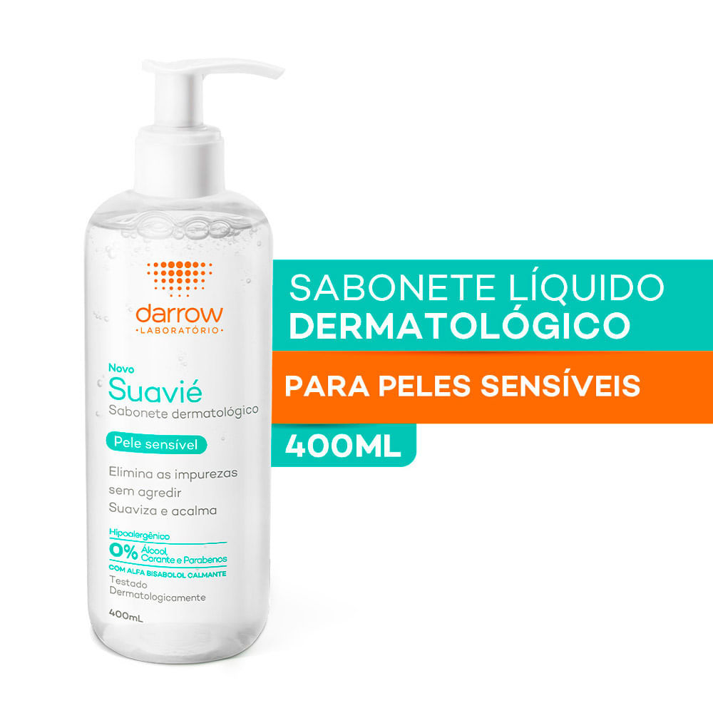 Detalhes do Suavié Sabonete Dermatológico Darrow Pele Sensível 400ml