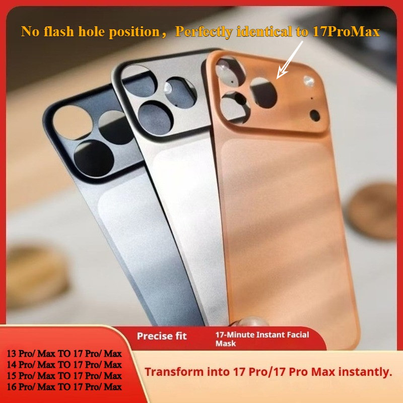 Sem Furo De Flash Substituição Instantânea De Filme Traseiro Completo 17 Pro Max Para IPhone 13 14 15 16 Pro Max em Oferta na Shopee