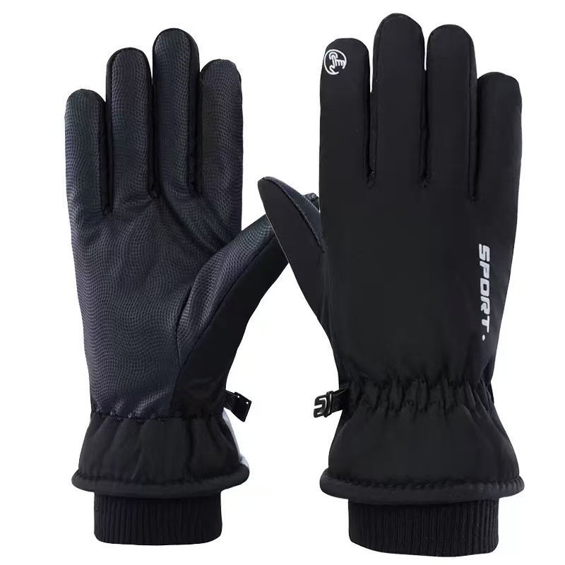 Luvas Impermeáveis De Inverno Com Tela Sensível Ao Toque De Lã Antiderrapante Quente De Dedo Inteiro Bicicleta em Oferta na Shopee