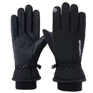 Luvas Impermeáveis De Inverno Com Tela Sensível Ao Toque De Lã Antiderrapante Quente De Dedo Inteiro Bicicleta em Oferta na Shopee