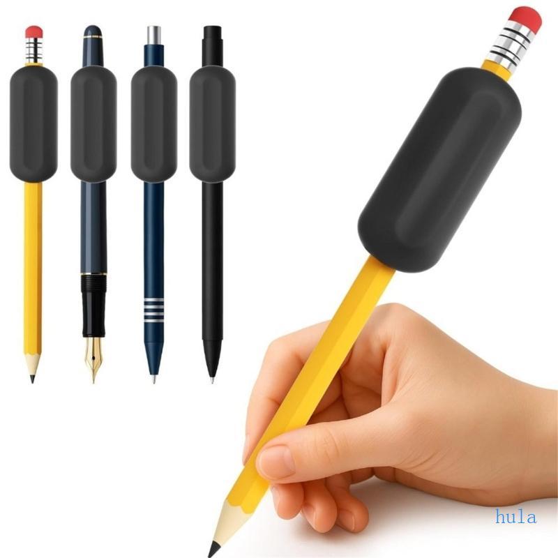 1 4 Unidades Porta-Lápis Peso Silicone Para Caneta , Aperto Ergonômico Escrita
