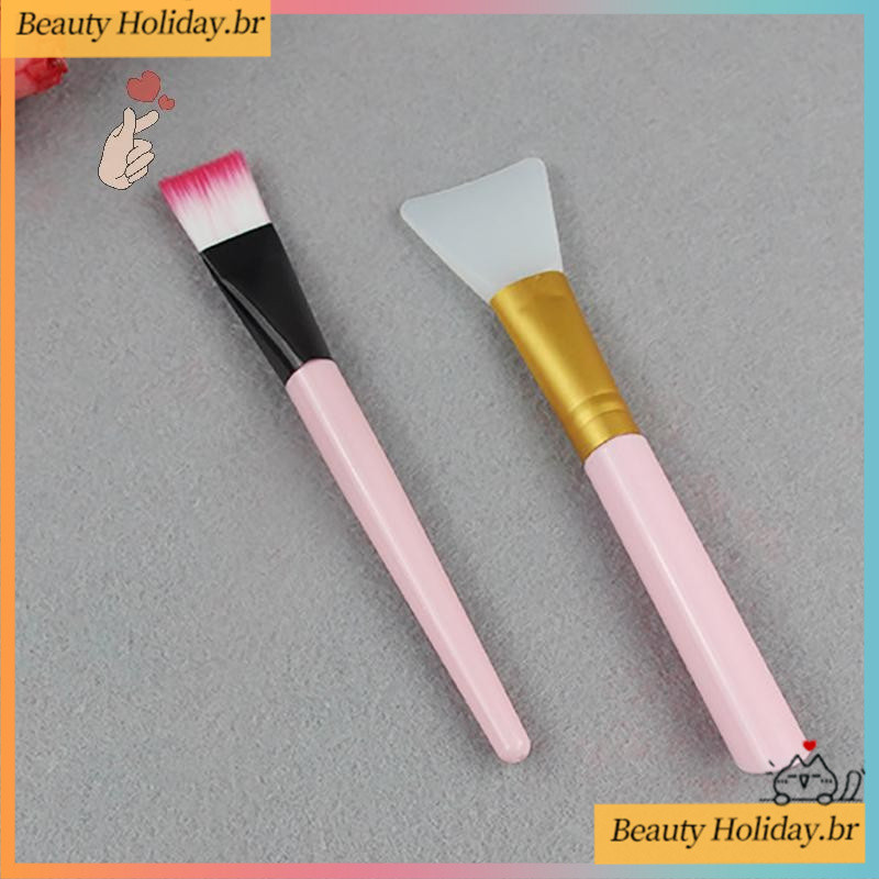 [Thm] Pincel Facial Máscara Tigela Colher Conjunto Escova Bar DIY Ferramentas De Beleza Mistura Cuidados Com A Pele Sup