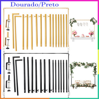 1 Peças Suporte de Haste Sobre A Mesa com Grampos, Suporte de Arco de Mesa Ajustável, Suporte de Mesa de Balão