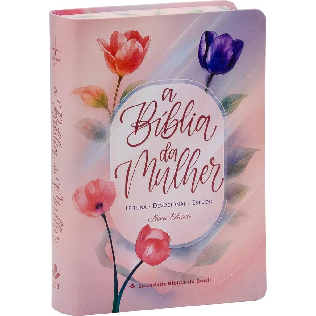 Bíblia da Mulher ARC | Nova Edição | Tamanho médio | Tulipa Azul