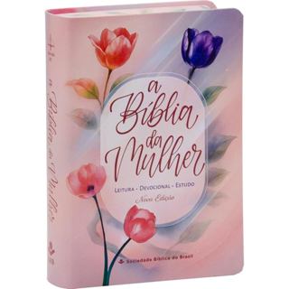 Bíblia da Mulher ARC | Nova Edição | Tamanho médio | Tulipa Azul em Oferta na Shopee