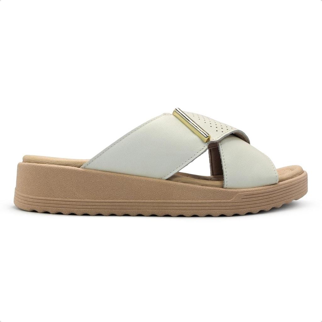 Tamanco Usaflex Feminino Salto Anabela Detalhe Casual MA10003
