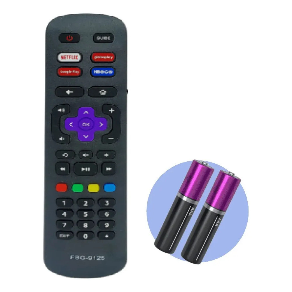 Controle Remoto Smart Compatível C/ Philco Roku Fbg-9125